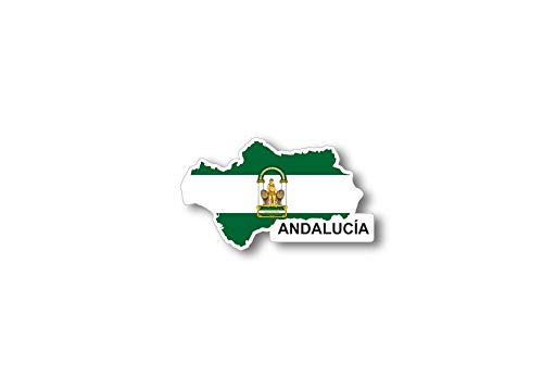 Akachafactory sticker vlag vlag vlag Frankrijk kaart land Spanje Andalucia