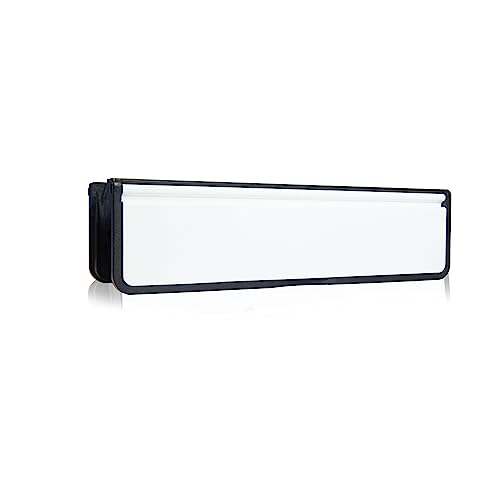 Xfort MailPlate Luxe 12" Letterplate White, Premium Draught Proof Postal Letterbox