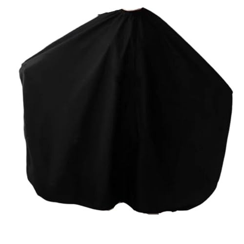 KJUUQBZL Bata de Corte de Pelo de 140x120cm, Capa for Vestido de barbería, Corte de Pelo, Herramientas de Tela Impermeables, Capa for Vestido de peluquería, Delantal 88(Black,1pc)