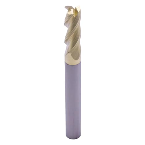 Image of BestParts 1 /4 inch 3 Flute Solid Carbide End Mill for Aluminum - ZrN Coated | 37 Degree Helix, 1 /4 inch Cutting Diameter, 1 /4 inch Shank Diameter, 3 /4 inch Length of Cut, 2-1 /2 inch Overall Length, Square End