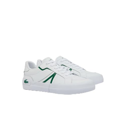 Lacoste Women's L004 Sneaker, White/Green, 9