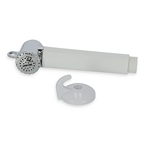 wellenshop Brausekopf Klein Boot Duschkopf Caravan Wohnwagen Dusche Brause Start/Stop Taste Handbrause wassersparend