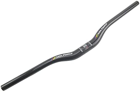 Mtb Mountain Bike Handlebars Alfa Pasca Carbon Riser Handlebar 31.8 Bicycle Bars Downhill Mountain Bike Handlebars Mtb Carbon Fiber Handlebar 3k Glossy Black 660mm