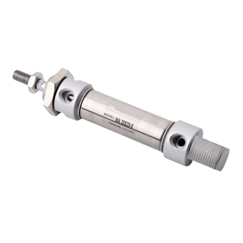 Stainless Steel Pneumatic Cylinder with Magnet MA20 Bore 20mm Stroke 25-500mm Double Acting Single Rod Air Cylinder(MA20x500)