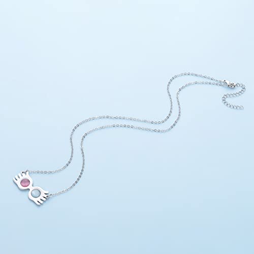 Luna Lovegood Necklace Luna Lovegood Glasses Necklace Opal Spectrespece Pendant Costume Jewelry Gift2