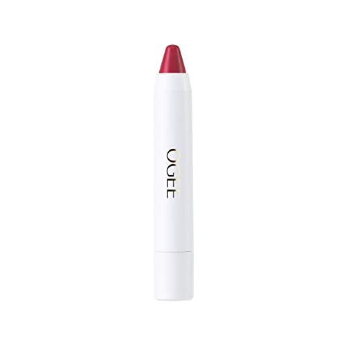 Ogee Tinted Sculpted Lip Oil - Lip Stain Made with 100% Organic Coconut Oil, Jojoba Oil, and Vitamin E - Best as Lip Balm, Lip Color or Lip Treatment - PETUNIA (Sheer Blush)