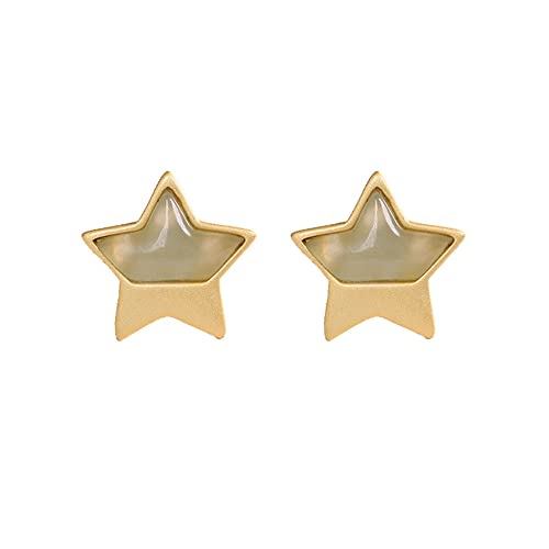 Boucles d'oreilles jade Hetian et argent plaqué or pour illuminer votre quotidien