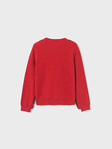 Abel & Lula Structered Sweater for Girls Red2