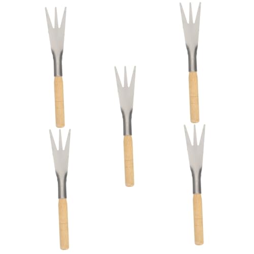 SUPVOX 5 Piezas Pala De Verduras Silvestres Pala De Deshierbe Pala De Jardinería Pala De Acero Inoxidable Herramientas para Plantar Vegetales Pala Pala De Siembra Madera