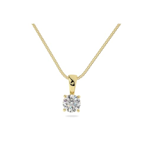Adora Fine Jewelry 14K Yellow Gold Lab Grown Moissanite Diamond