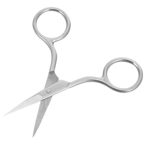 ASAKKURA ポータブル鼻毛カットはさみ 軽量ステンレス製 美容 眉毛 ヒゲトリミング用 コンパクト携帯型 男女兼用グルーミングツール