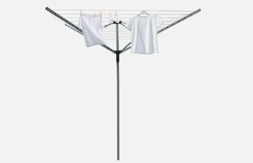 Rotary 4 Arms Aluminium & Powder-Coated Washing Line – Heavy Duty Outdoor Folding Clothes Airer Garden Laundry Drying Rack PVC Coated Line With Ground Spike & Cover (45M Rotary Airer) - Image 3
