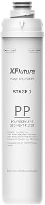RO100ROPOT Series PP Fliter Replacement Cartridge Compatible with Bluevua RO100ROPOT, RO100ROPOTUV Series Water Filter, 1-Year Replacement Cartridge, 1st Stage (1 Pack)