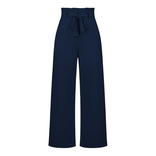 JUKuitpyey Dress Pants Women High Waisted Straight Leg Wide Leg Dress Pants Business Casual Trousers With Removable Belt Pant
