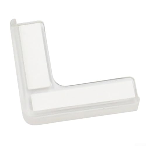 Honseadek Protectores de esquina de silicona para bebés, para bordes de muebles, esquinas de mesa, 44 mm x 44 mm, transparente, para protectores de bordes, parachoques de seguridad de PVC para el