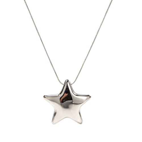 Minimalist Star Choker Necklace for Women Dainty Stainless Steel Star Charm Pendant Trendy...
