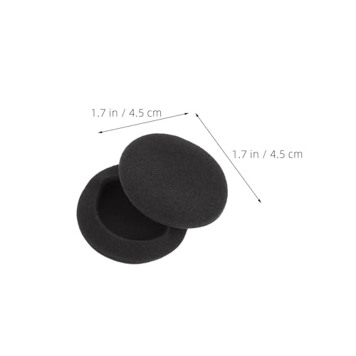 Coussinets de rechange ronds en mousse 45mm pour casque de téléphone - 4