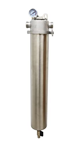 TECHTONGDA Whole House Sediment Water Filter Strainer Reusable 304 Stainless Steel with 40?m Filter Screen 15000L/H