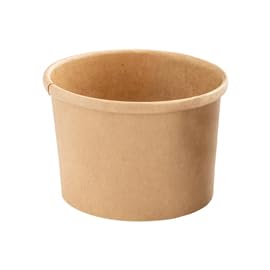 Signor Bio Bowl per zuppe monouso 360 ml cartoncino avana conf. 25 pezzi
