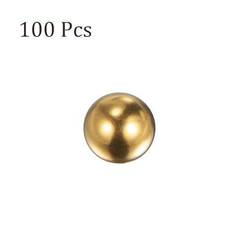 Kozelo 100 Stück Präzisionskugeln aus Messing - [6mm] Rund für Lagerbuchsen Ventile Verwendung