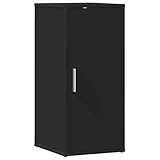 vidaXL Mueble Zapatero Organizador de Zapatos Armario Pasillo Almacenaje Vestidor Dormitorio Caja Estante de Madera Contrachapada Negro 32x35x70 cm