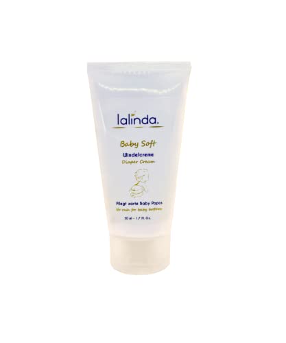 lalinda No Rash, Crema de pañal para bebé, 100% Natural, sin aroma, Vegana, de los Alpes, recomendada por las parteras - 50ml
