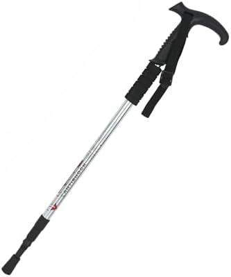 Bastões de caminhada telescópicos de liga de alumínio para uso ex...