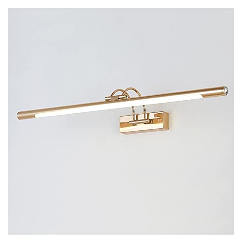 Coiffeuse miroir cabinet lampe led dorée pour éliminer les ombres