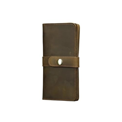 Mens Wallet Men's Long Simple Money Clip Vintage Wallet RFID Blocking(Colour 2)