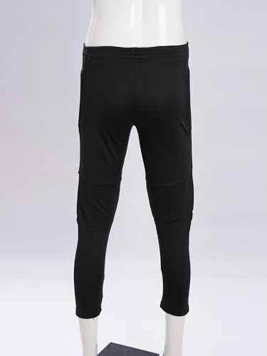 JEATHA Kids Boys Goalkeeper Goalie Pants with Protection Pads and Knee Protection Drawstring Sweatpants3