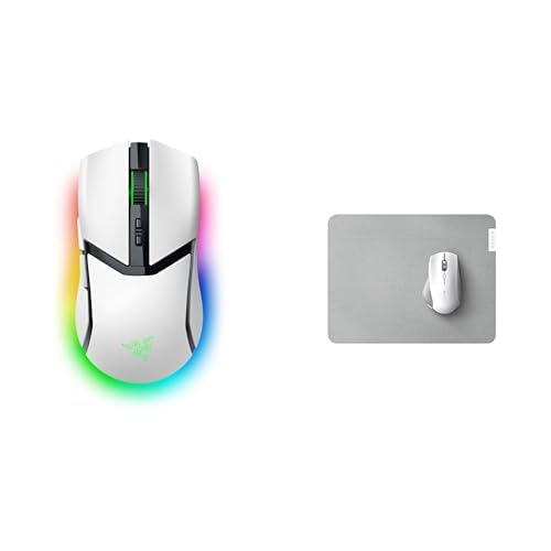 Razer Cobra Pro White + Pro Glide pour éliminer les retards de souris et viser avec précision