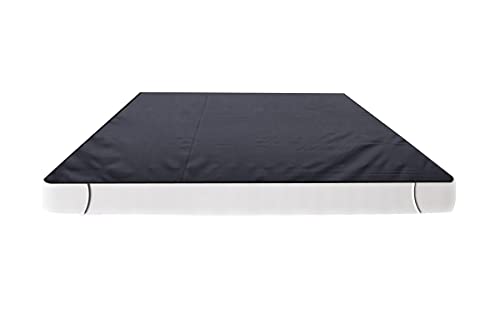 Image of The Furnishing Tree Mattress Protector /Waterproof Bedsheet Size WxL 72x78 Inches Double Bed /King Size Polyester Black