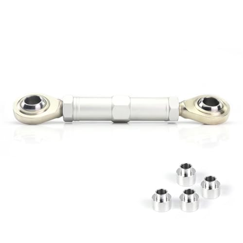 HUISI Passend for Kawasaki Ninja 1000SX 2020 2021 2022 2023 1000 2017-2019 Einstellbare Federung Tieferlegungs-Drop-Link-Absorber-Tieferlegungs-Link(Silver)