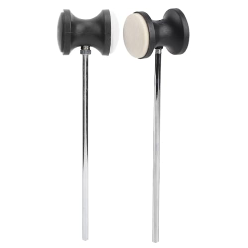 Set 2 mazos para pedal de batería de práctica y performance miniatura 4