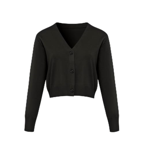 Women's Lightweight V-Neck Cardigan Sweater - Soft Knit Long Sleeve Button Down Shrug Bolero Tops | Casual Cover Up (S/XXL)