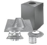 M&G DuraVent 3PVP-KVB 3" Inner Diameter - PelletVent Pro Type L Chimney Pipe - Doubl, Black and Stainless Steel