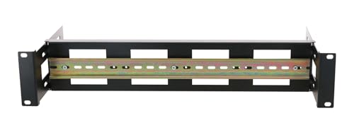 Riel DIN 2HE para rack de 19" con soporte de profundidad ajustable para servidores