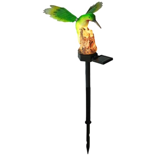 Oiseau solaire décoratif étanche pour illuminer pelouse et massifs