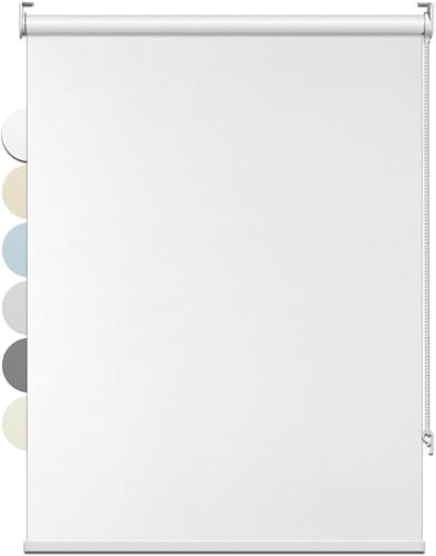 FHSBlinds ���[���X�N���[�� ���[���J�[�e�� FHSBlinds �P���Ռ� �I�[�_�[���C�h �J�[�e�����[���t���\ �����΍� �ՔM �`�F�[���� UV�J�b�g �h�� ��35~240cm/��?300cm FS-JZYS-YM-61 �z���C�g ��150*��