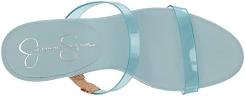 Jessica Simpson Women's Tumile Wedge Sandal, Blue, 8 | Image 4