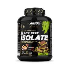 Amix | Proteína BLACK CFM ISOLATE - Ayuda a Mantener la Masa Muscular - Con Enzimas Digestivas - Fácil Digestión - Rápida Absorción - Proteína en Polvo - 2 Kg - Chocolate Dubai