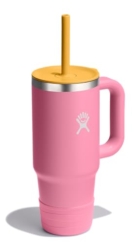 Hydro Flask Kids 24 Oz Travel Tumbler with Handle, Lid and Straw for School - Insulated Stainless Steel in Dahlia Pink - image 2