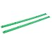 pistro 1 Pair of Longboard Skateboard Rails with Fixing Screws - Green