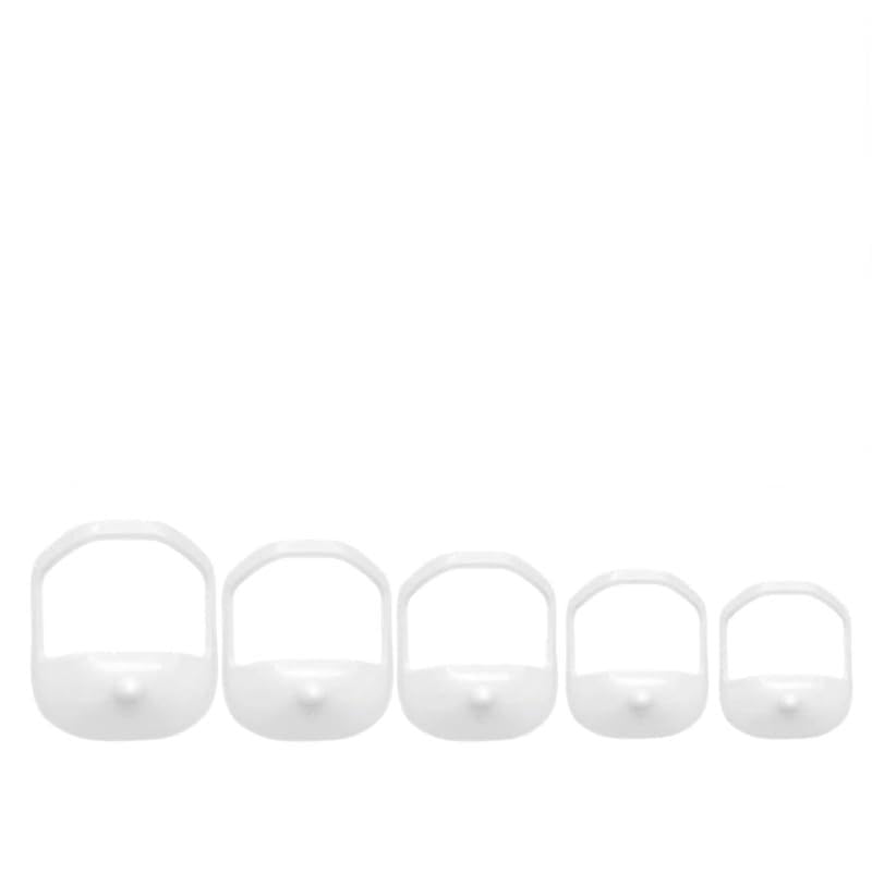 Beard Shaper Set, Goatee Template & Beard Guide Tool, Facial Hair Mustache Grooming Styling Template for Men, 5 PCS white