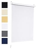 Lieferumfang: 1 x Verdunkelungsrollo Klemmfix 80 cm x 150 cm (Breite x Länge) in Weiß inkl. Klemmhalterungen in Stofffarbe sowie Schrauben und Dübeln für die Wandmontage von SONELLO. Wir bieten die Verdunkelungsrollos in den Farben weiß, schwarz, creme, beige, grau und dunkelblau, den Längen 130cm, 150cm und 210cm sowie den Breiten zwischen 30cm und 120cm in 5 cm Schritten an.