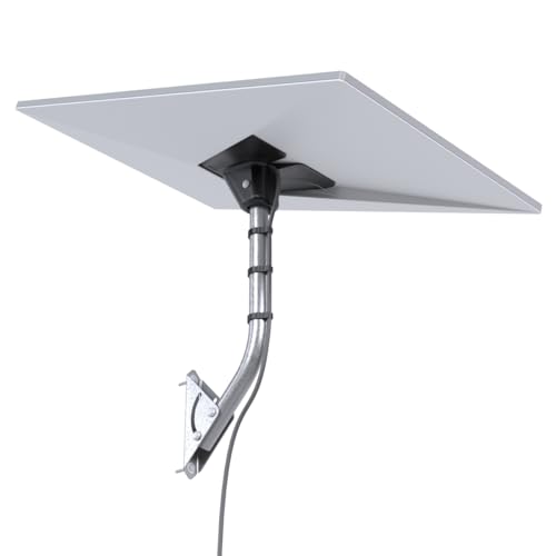 Suporte Articulado para Antena Starlink 3ª Geração – Fixação de Parede ou Teto | Instalação Externa em Laje, Parede ou Telhado | Resistente à Chuva e Sol | Alumínio Reforçado