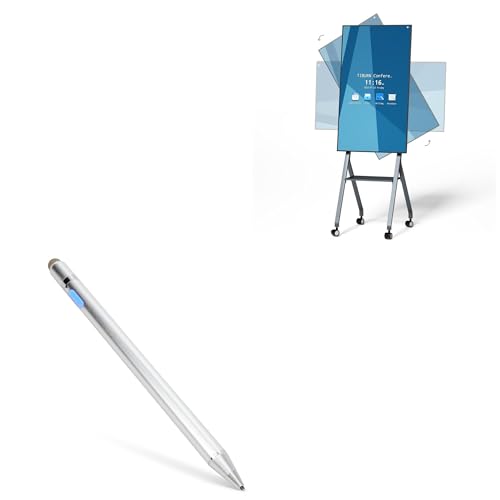 BoxWave Stylus Pen Compatible with TIBURN FLIP HUB (55 in) - AccuPoint Active Stylus, Electronic Stylus with Ultra Fine Tip - Metallic Silver