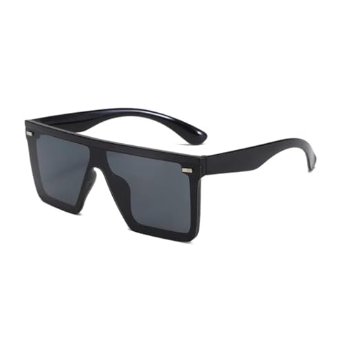 Lunettes de soleil noires sans monture pour femme de style vintage