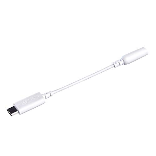 Amazon Basics USB-C to 3.5 mm Headphone Jack Adapter, White