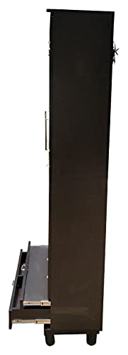 Image of Generic Hudson Mark Home Temple / Home Pooja Mandir - Dark Walnut Color(Engineered Wood)